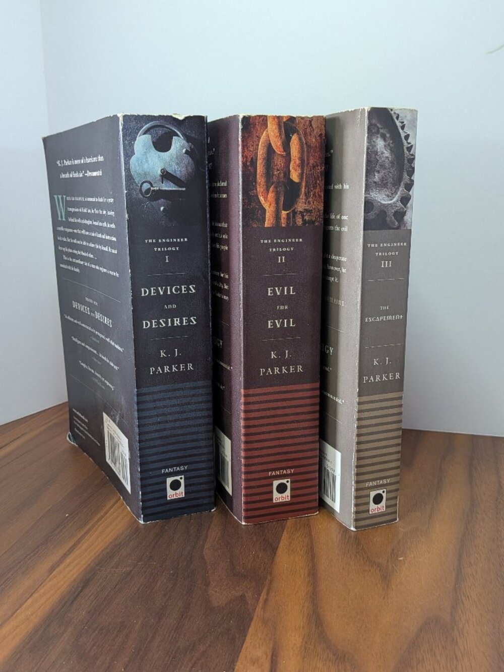 Engineer Trilogy, K. J. Parker, Devices Desires, Evil, Escapement, Complete SET